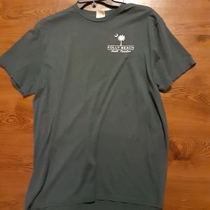 Delta Soft Folley Beach SC Logo Tee Grey L
